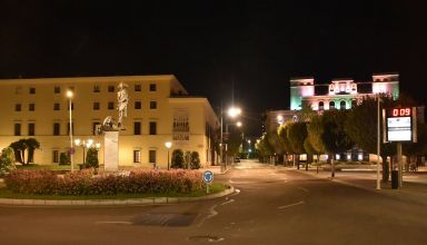 Badajoz, ontem à noite. Foto: Hoy - Casimiro Moreno